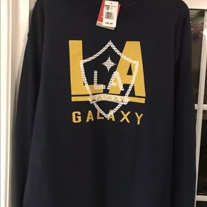 LA Galaxy Mens Navy Blue long sleeve XL new w tags